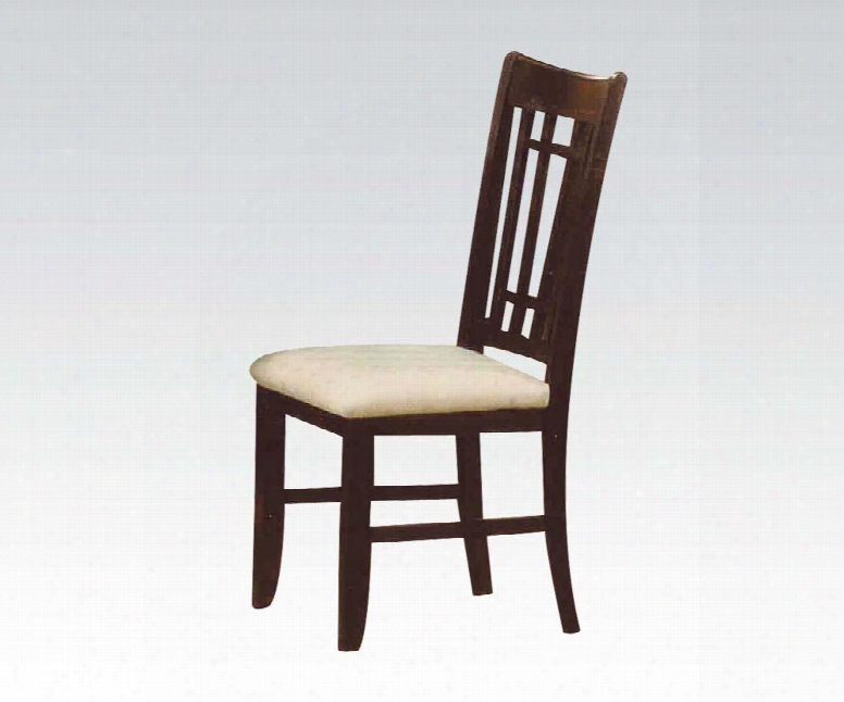07671 Lugano Side Chair (set-2) D-walnut &
