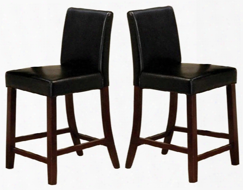 14197 Mina Bycast Leather Counter Height Chairs (set Of