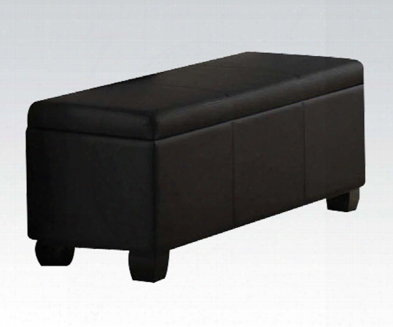 14343 Ireland Bench W/storage Black