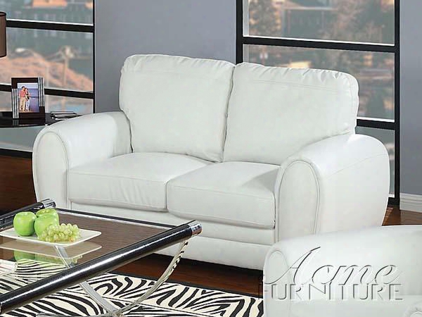 15226 Amber White Bonded Leather