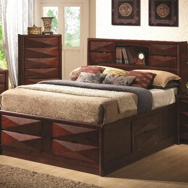 202711ke Bree King Transitional Storage Bed With Eight