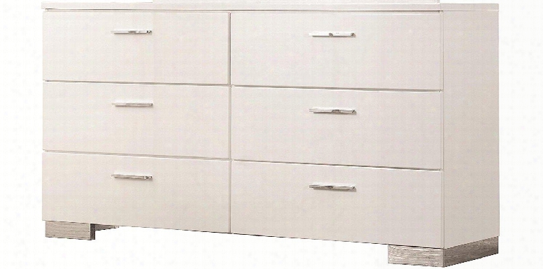 202993 Jessica Dresser With Six Drawers Dovetail Drawer Construction Solid Wood And Ash Veneers In