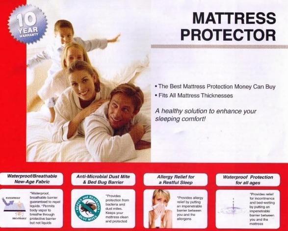 2250k King Size Mattress Protector (set Of