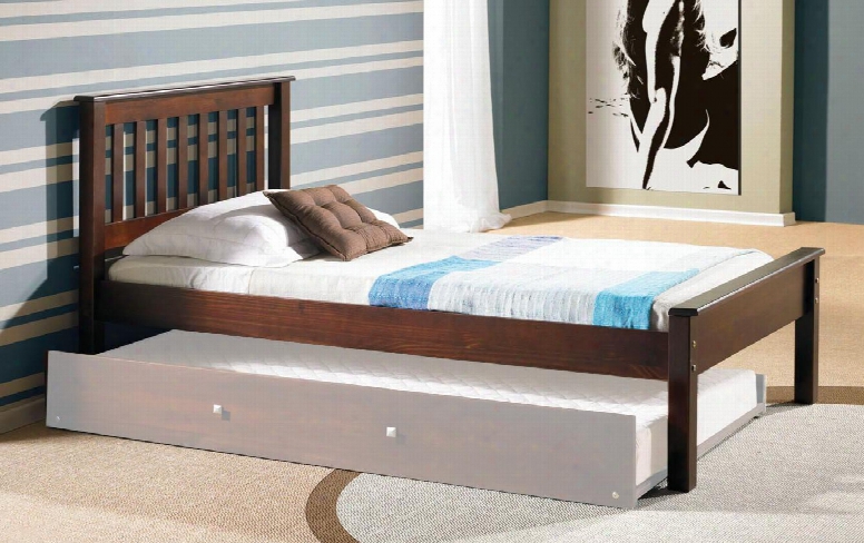 500tcp Twin Size Contemporary Platform Bed With Slat Kit And Mattress Ready Designn In Cappuccino