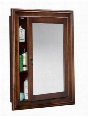 611027-f11 34&quott; Traditional Style Wood Framed Medicine Cabinet: Colonial