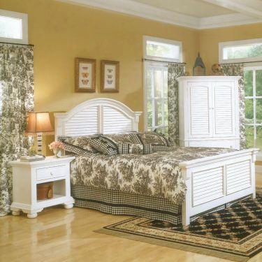 6510-46pan Cottage Traditions 4/6 Panel Bed In Eggshell