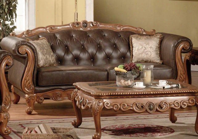 668-s French Provincial Bonded Leather
