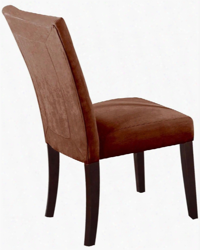 Baldwin Collection 16838 Side Chair With Microfiber Upholstered Back And Seat Button Tufting And Tapered Legs In