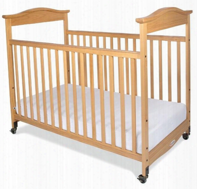 Biltmore Collection 1812040 55" Clearview Fixed-side Crib With Mortise And Tenon Construction Adjustable In Two Heights Casters And Safesupport Solid Steel