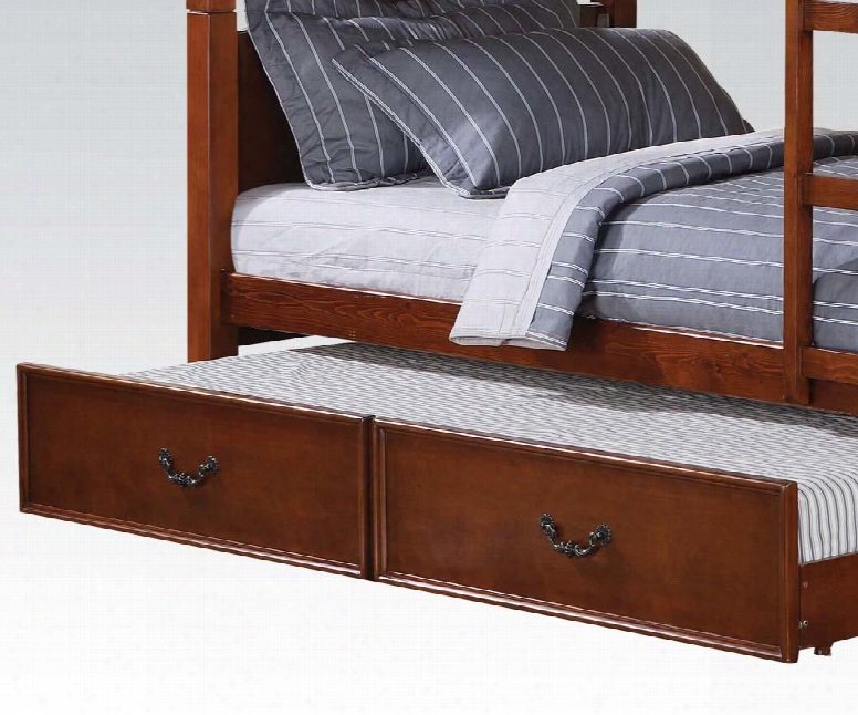 Classique Collection 37008 75" Twin Size Trundle With Metal Hardware Medium-density Fiberboard (mdf) Birch Veneer And Pine Wood Construction In Cherry