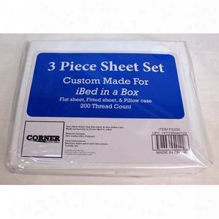 Fs200 Custom 3 Pc Sheet Set Fits Ibed & Paris Convertible Cotton / Polyester Blend: