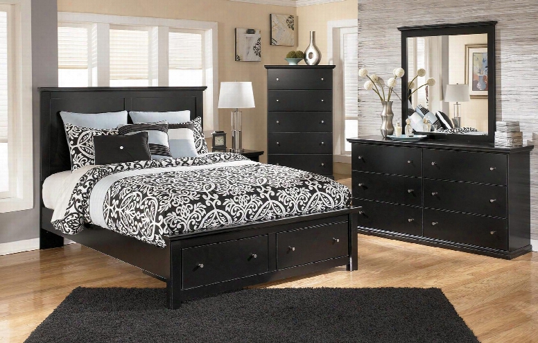 Maribel Queen Bedroom Set With Storage Bed Dresser Mirror And Chest N