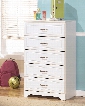 Lulu Collection B102-46 29" 5-Drawer Chest with Grooved Panels Embossed Framing Drawers and Side Roller Glides in