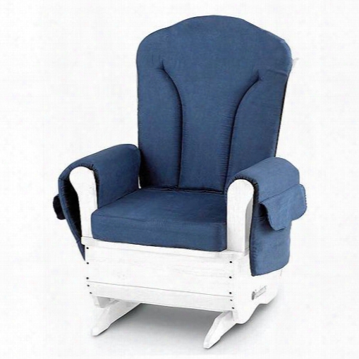 Saferocker Collection 85-fw-wb 42" Adult Glider Rocker Deluxe With Fullly Enclosed Base Extra Wide Seating Surface And High Density Foam Cushions In