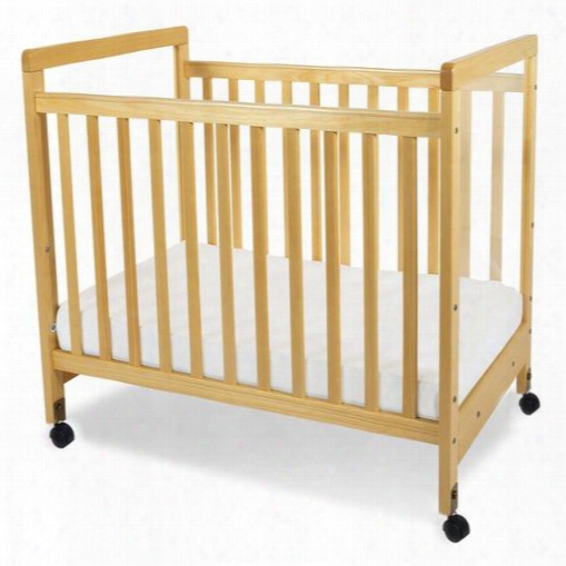 Safetycraft Collection 1632040 40" Clearview Compact Crib With 3" High High-density Foam Mattress In Natural