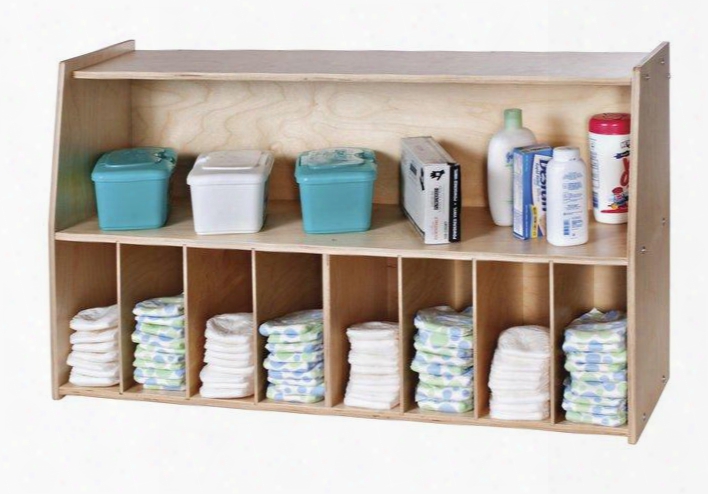 Safetycraft Collection 1672047 40" Wall-mounted Diaper Organizer In Natural