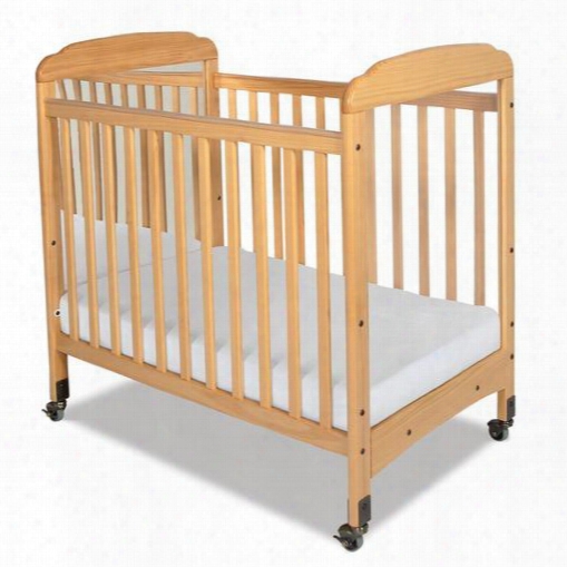 Serenity Collection 1733040 40" Mirror End Compact Fixed Side Crib In Natural