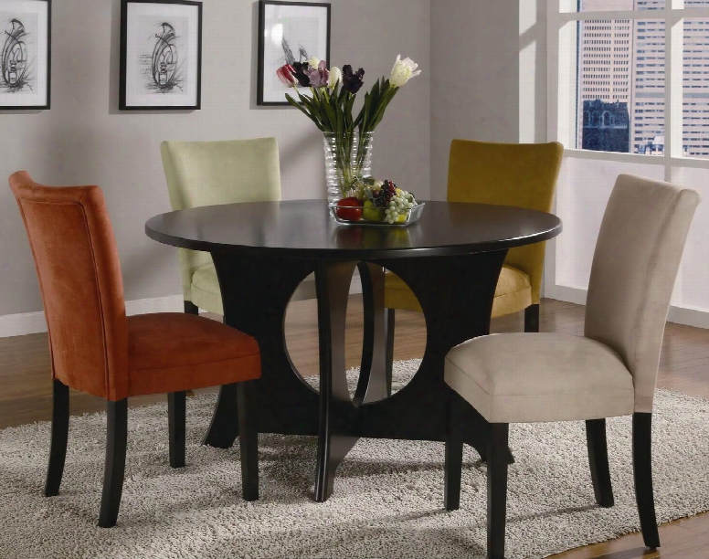 101661set5 Castana 5 Pc Dining Room Set In Cappuccino