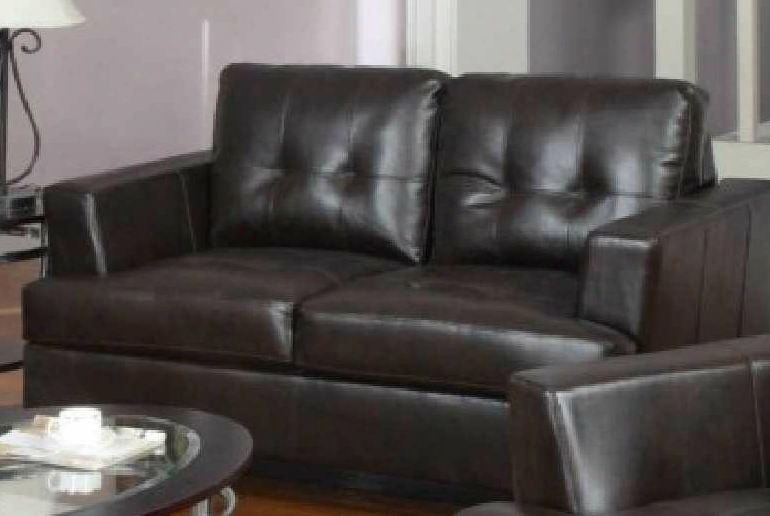 1080l-cho Caleb 62&quuot; Bonded Leather Love Seat In