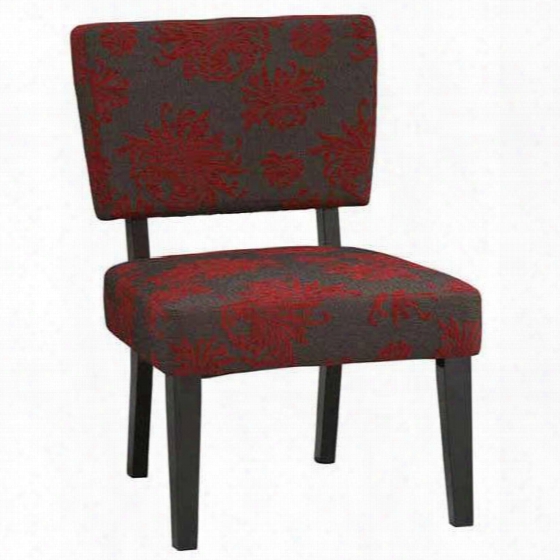 36080rgb-01-kd-u Taylor Accent Chair - Red Gray Black