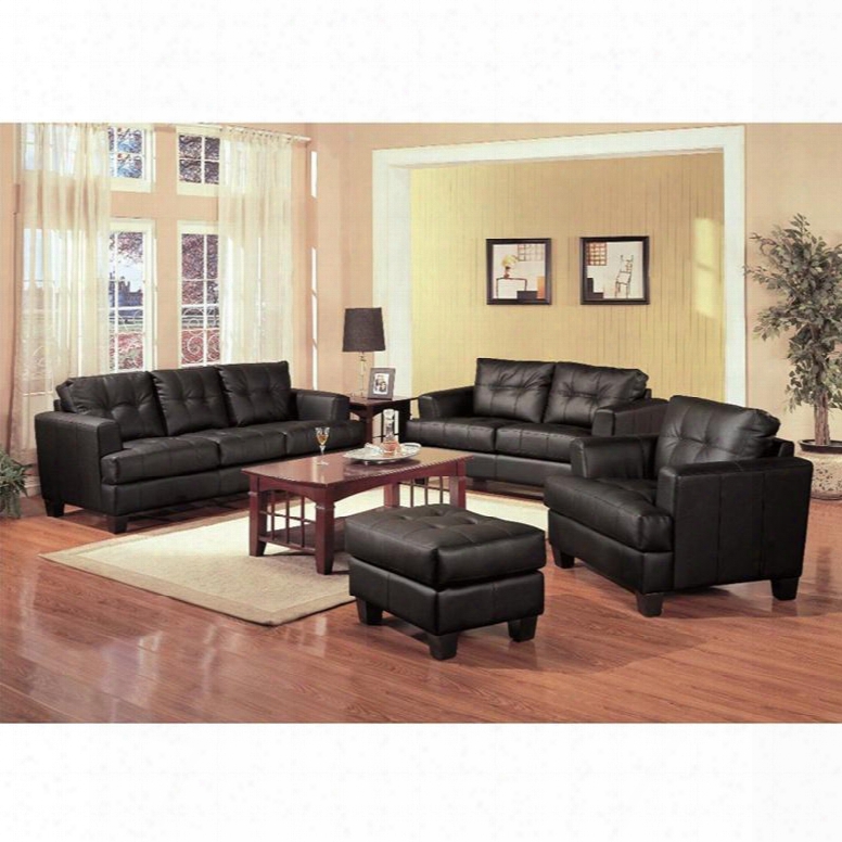 501681set3 Samuel 3 Pcs Living Room Set(sofa Loveseat And