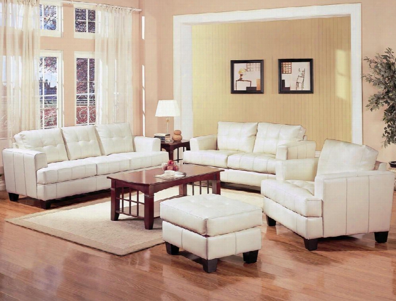 501691set3 Samuel 3pc Living Room Set (sofa Loveseat And Chair) In