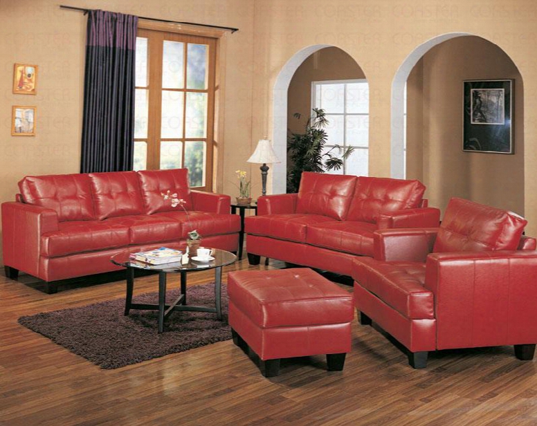 501831set3 Samuel 3 Pc Living Room Set (sofa Loveseat And Chair) In