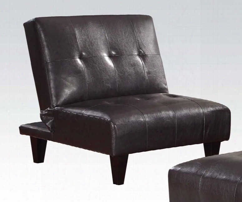 57010 Conrad Adjustable Chair (futon) Espresso