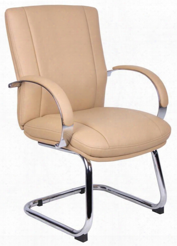 Aele40c-t 25" Boss Aaria Series Elektra Guest Chair In Tan