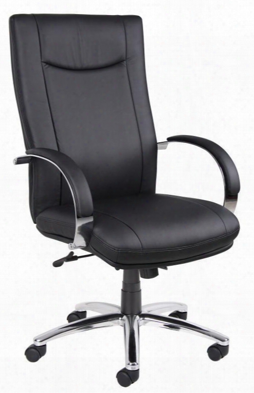Aele72c-b Boss Aaria Collection Elektra High Back Executive Chair In Black