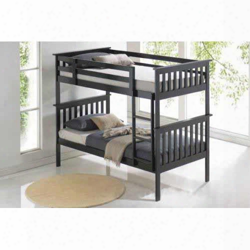 Av2390t Avalon Twin Over Twin Bunk Bed In Black