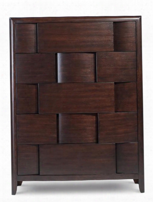 B1428-10 Nova Five Drawer Chest In Chestnut