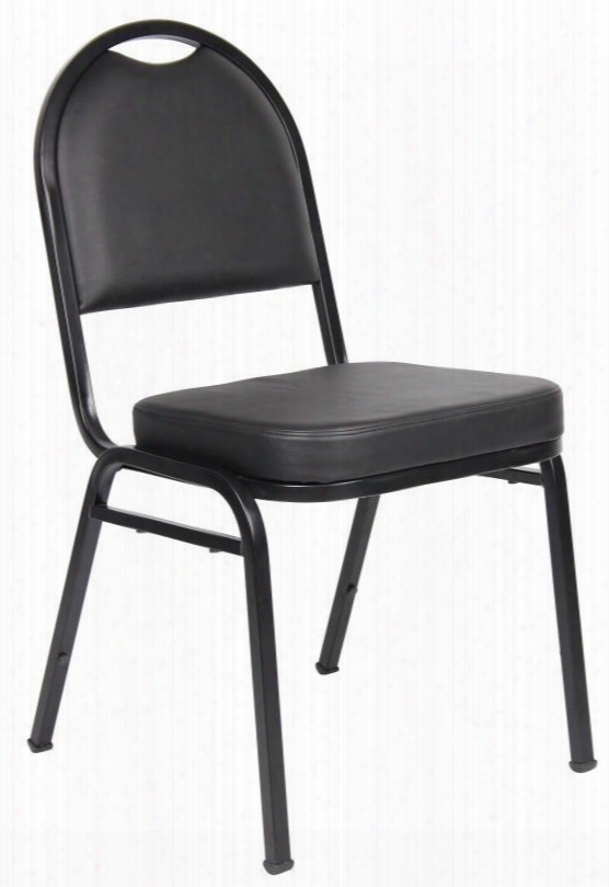 B1500-cs-4 18" Stackable Banquet Chair With Black Powder Coated Steel Frame And Upholstered In  Caressoft