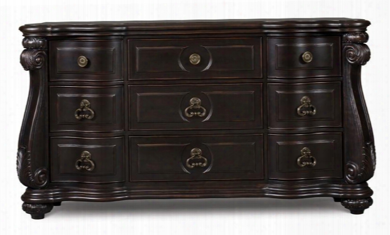 B1771-20 Vellasca Nine Drawer Dresser In Antique