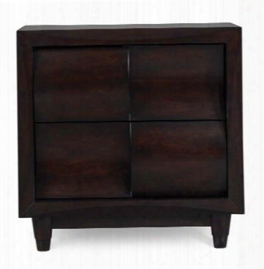 B1794-01 Fuqua Two Drawer Nightstand In Black