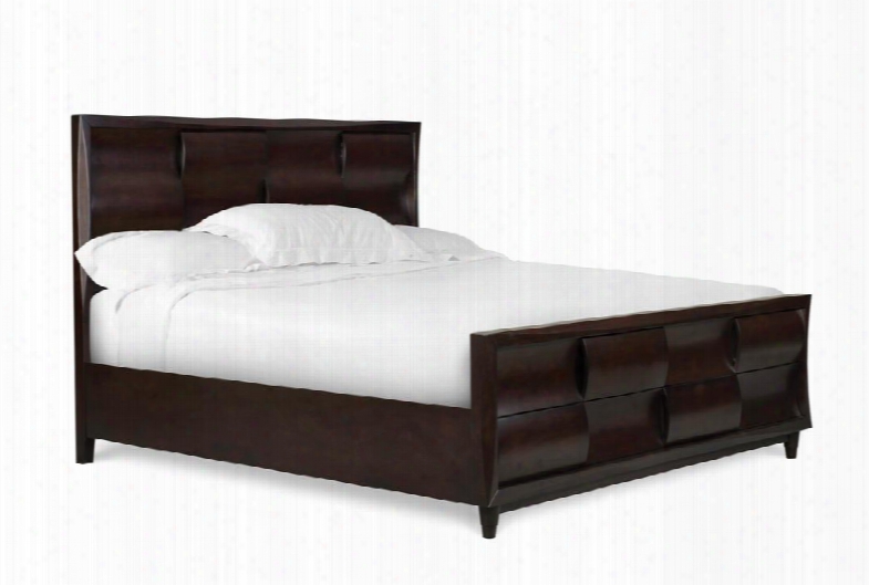 B1794-74k2 Fuqua California King Panel Bed With Storage Drawers In Black Cherry Kit