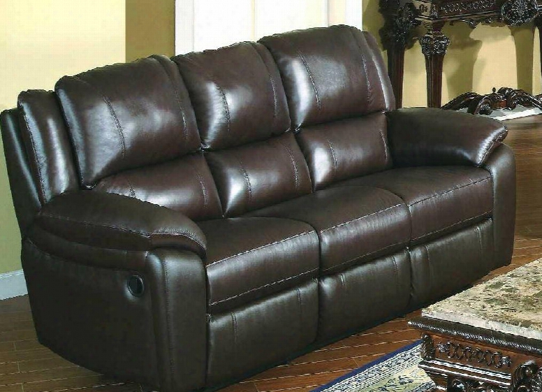 Ba6637s-br Baxter 85" Leather Match Sofa In