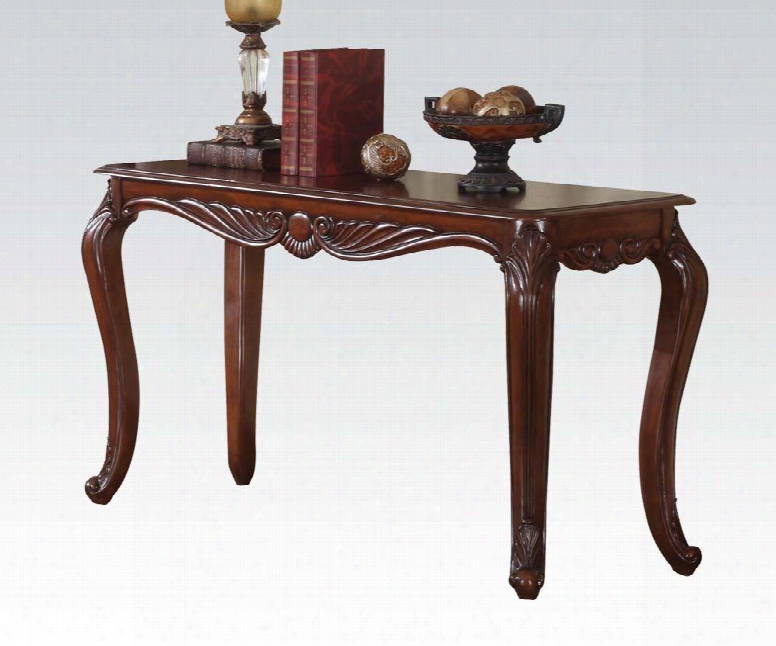 Birmingham Collection 10242 52" Sofa Table In Brown Cherry