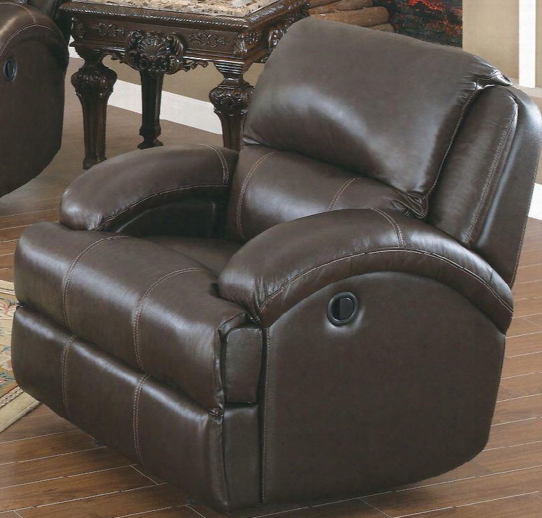 Ca8626c-br Capri 38" Reclining Glider In