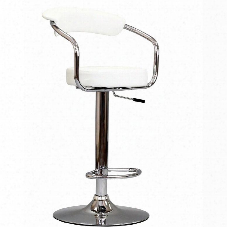 Eei-192-whi Diner Bar Stool In White