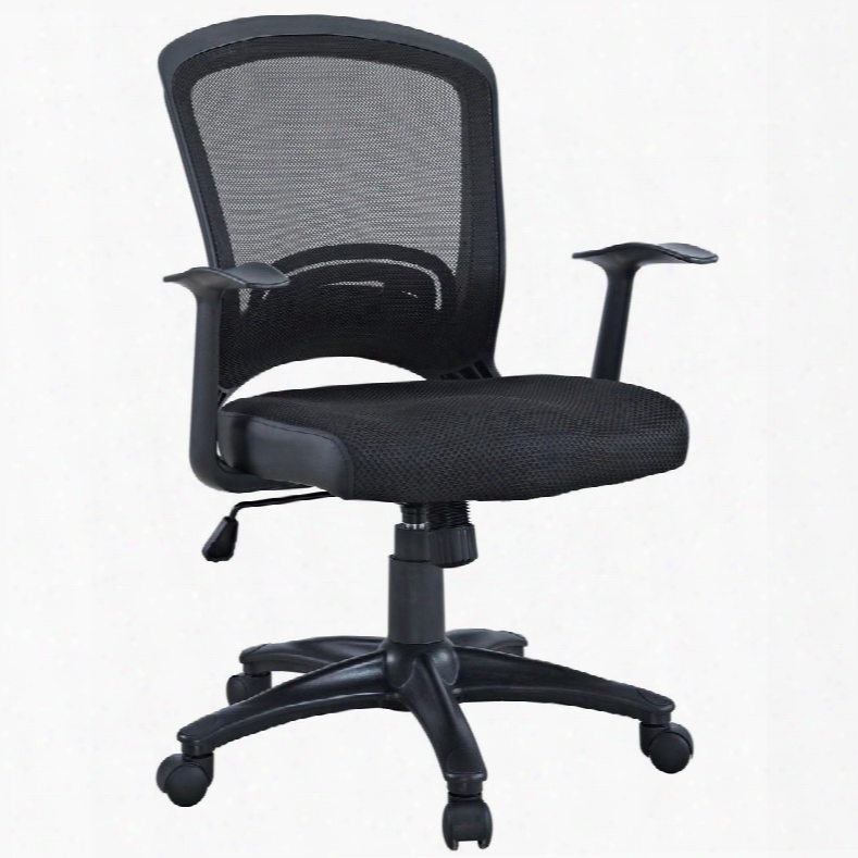 Eei-758-blk Pulse Mesh Office Chair In Black