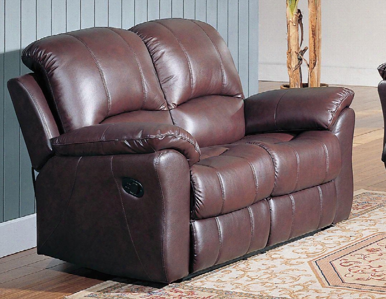 Ke8896l-br Kent 60" Recliner Loveseat In