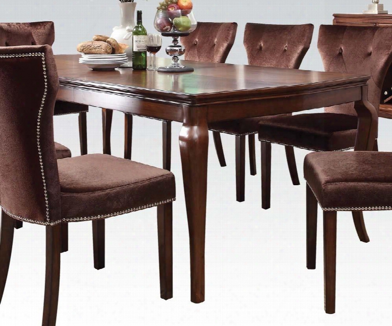Kingston Collection 60020 72" - 90" Extendable Dining Table With 18" Butterfly Extension Tapered Legs Bent And Solid Wood Construction In Brown Cherry