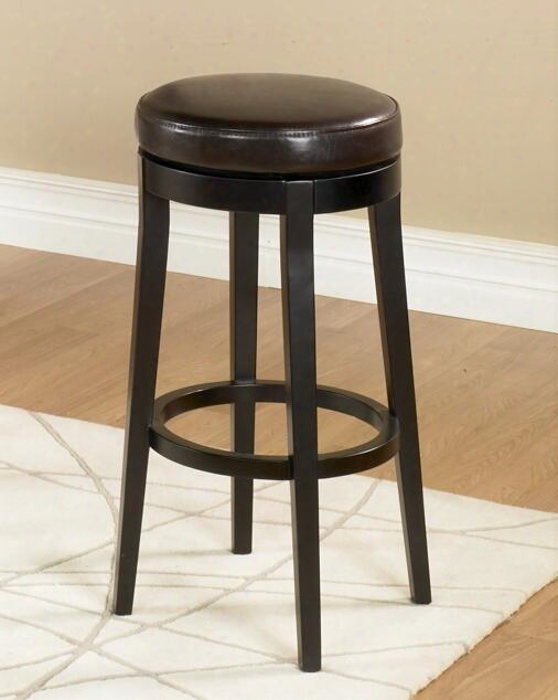 Lc450babc30 Mbs-450 30 Backless Swivel Barstool In Brown Bonded