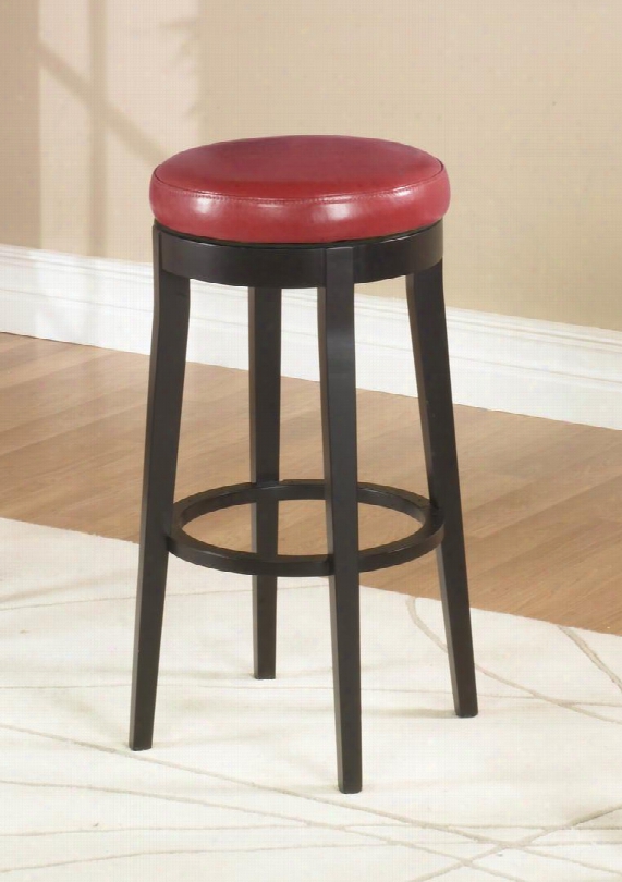 Lc450bare26 Mbs-450 26 Backless Swivel Barstool In Red Bonded