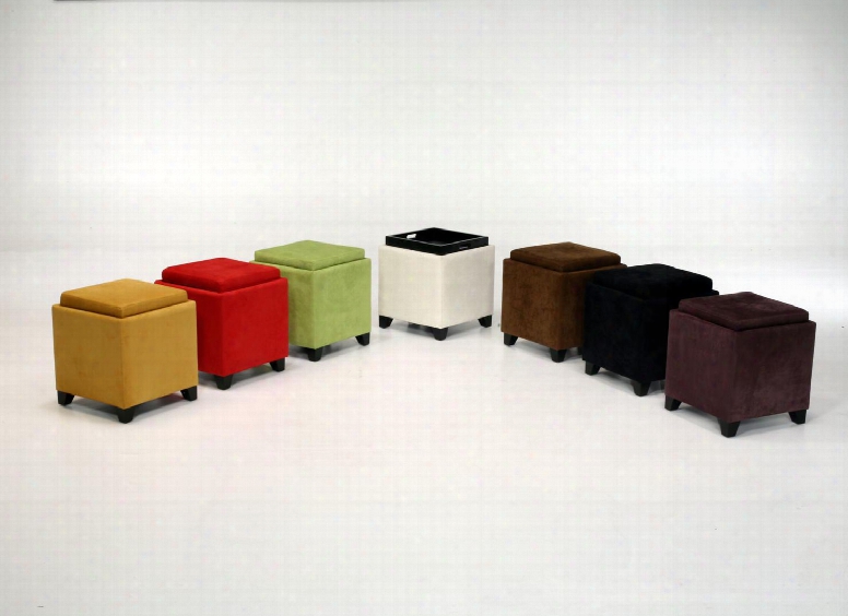 Lc530otmfye Rainbow Microfiber Storage Ottoman In Yellow