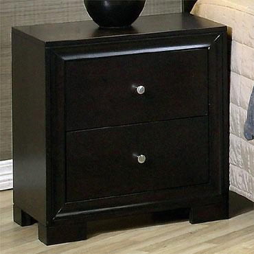 Me7003n Melbourne Nightstand In Black Brown