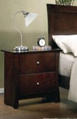 Ml3583n Milano 2 Drawer Nightstand In Espresso