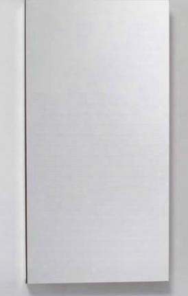 Mt16d6fbn 15 1/4" Single Door Mirrored Medicine Cabinet With Flat Plane Mirror: