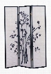 02287 Yuta 3-Panel Wooden Screen